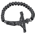 Crucifix cross adjustable wristbands