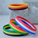 3 Color Striped Wristbands