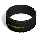 Debossed Tire Wristbands example 1
