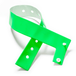Straight Wave Plastic Wristbands example 3
