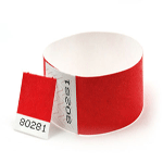 Tear off Stub wristbands example 1