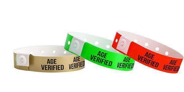 Age Verification Check wristbands example 1