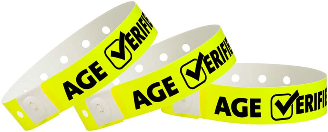 Age Verification Check wristbands example 3