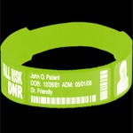 Barcoded Paper wristbands example 3