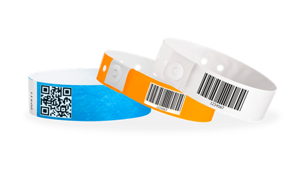 Bar coded Wristbands example 2