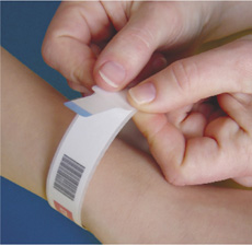 Bar coded Wristbands example 3