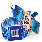Barcoded Fabric wristbands 