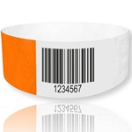 Barcoded Paper wristbands