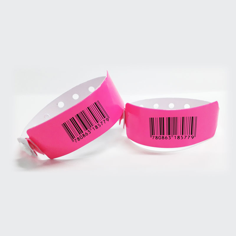 Barcoded Vinyl Wristbands example 1