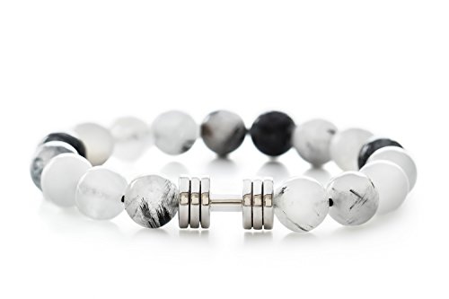 Bead rhodium plated bracelet example 2