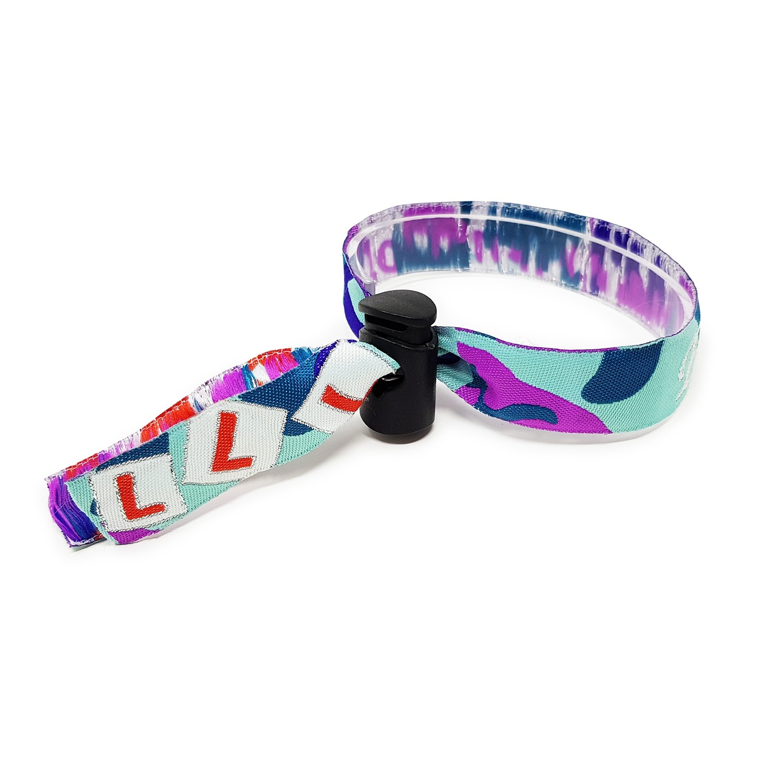 Fabric Adjustable Bead Lock wristbands example 1
