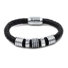 Braided leather rope bracelet example 2