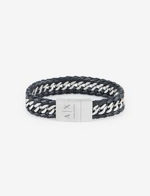 Braided leather rope bracelet example 1