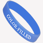 Color Filled Wristbands example 1