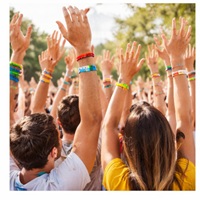 Color Filled Wristbands example 2