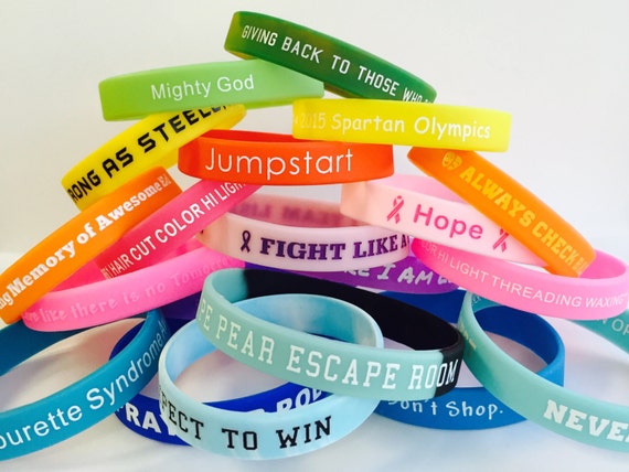 Custom Full Color Plastic Wristbands example 2