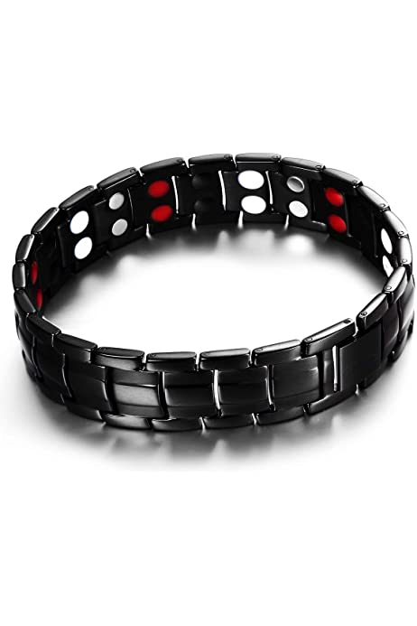 Double row magnetic bio health care bracelet example 1