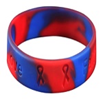 Heart Condition Color Filled Wristbands 