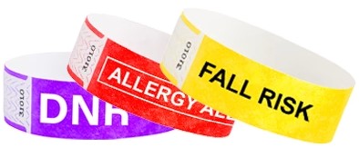 Hospital Wristbands example 1