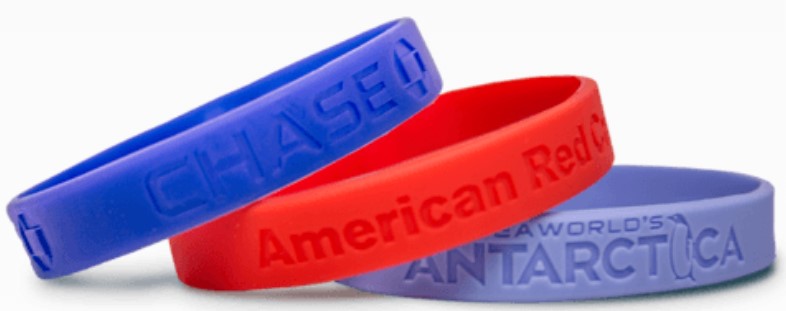 Laser Engraved Silicone Wristbands example 2
