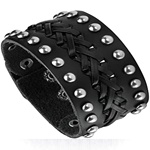 Leather cuff wristbands