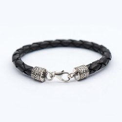Leather slip on bracelet example 2