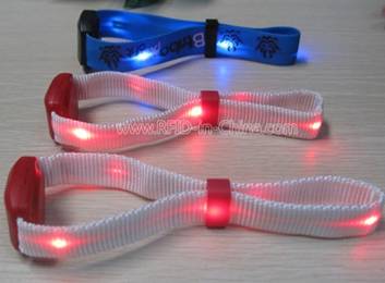 LED RFID Fabric Wristbands example 3