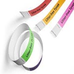 Litter free Tyvek Wristbands