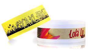 Litter free Tyvek Wristbands example 1