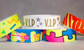 Litter free Tyvek Wristbands example 2