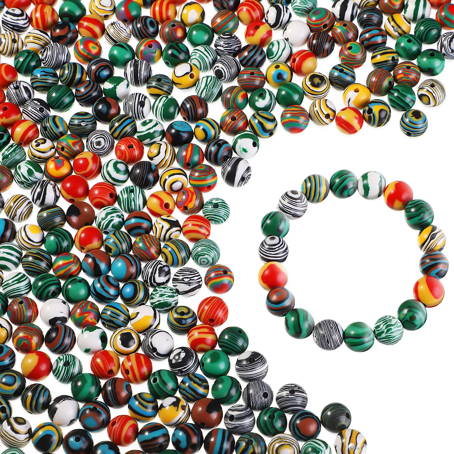 Marble beads bracelet example 1