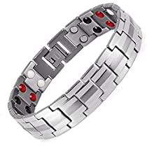 Matt finish steel health care bio bracelet example 2