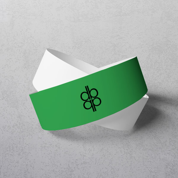 Plain Stock Paper wristbands example 3