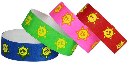 Patterned Tyvek Wristbands example 2