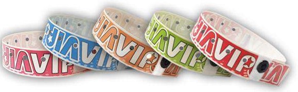 Plastic wristbands example 2