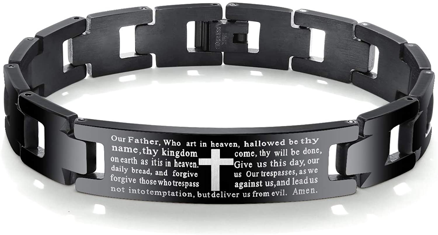 Prayer printed adjustable wristbands example 3