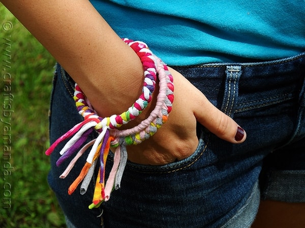 Recycled Fabric Wristband example 1