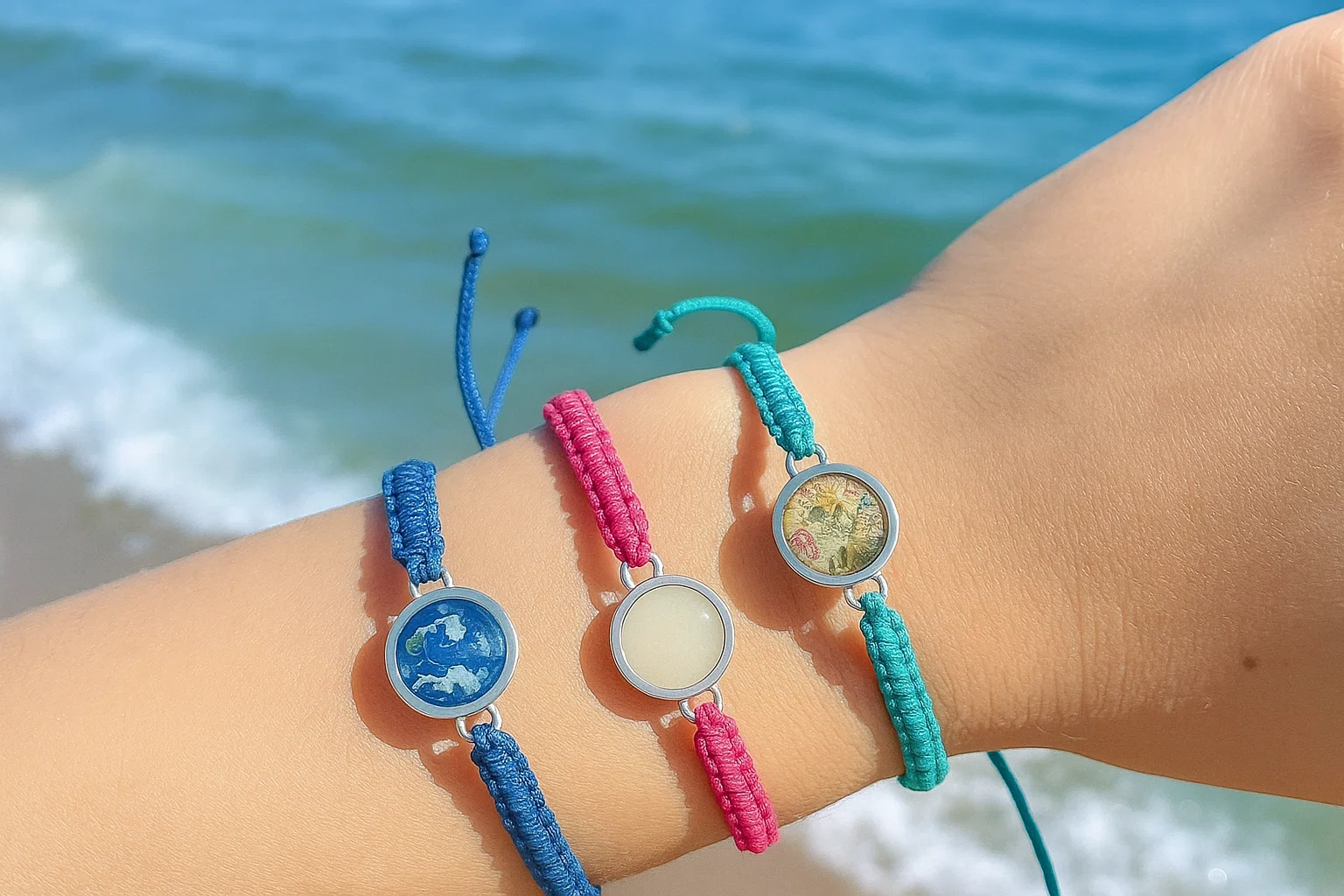recycled ocean plastic wristbands