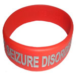 Seizure Disorder Color Filled Wristbands example 1