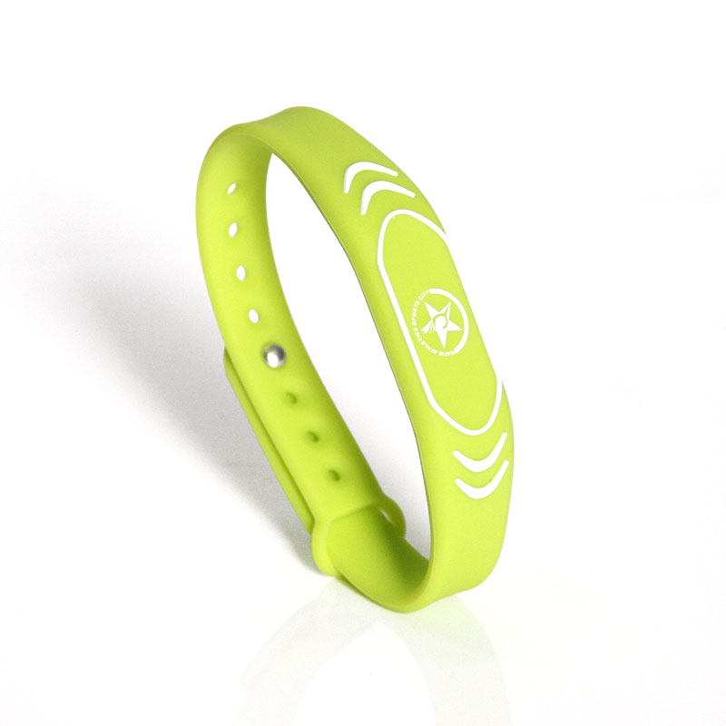 Adjustable silicone RFID wristbands example 1