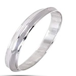 Silver plated kada bracelet