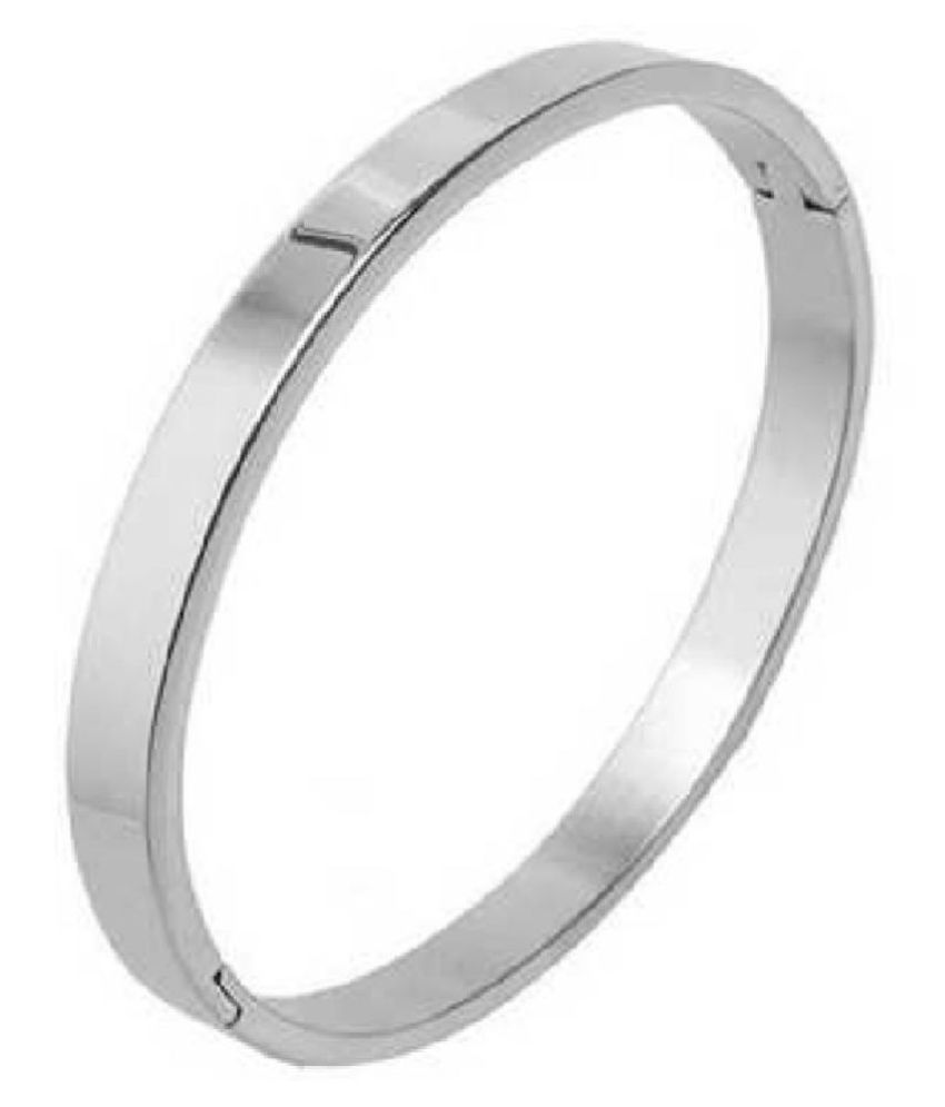 Silver plated kada bracelet example 2