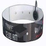 Snap lock adjustable fabric wristbands