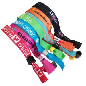 Snap lock adjustable fabric wristbands example 1