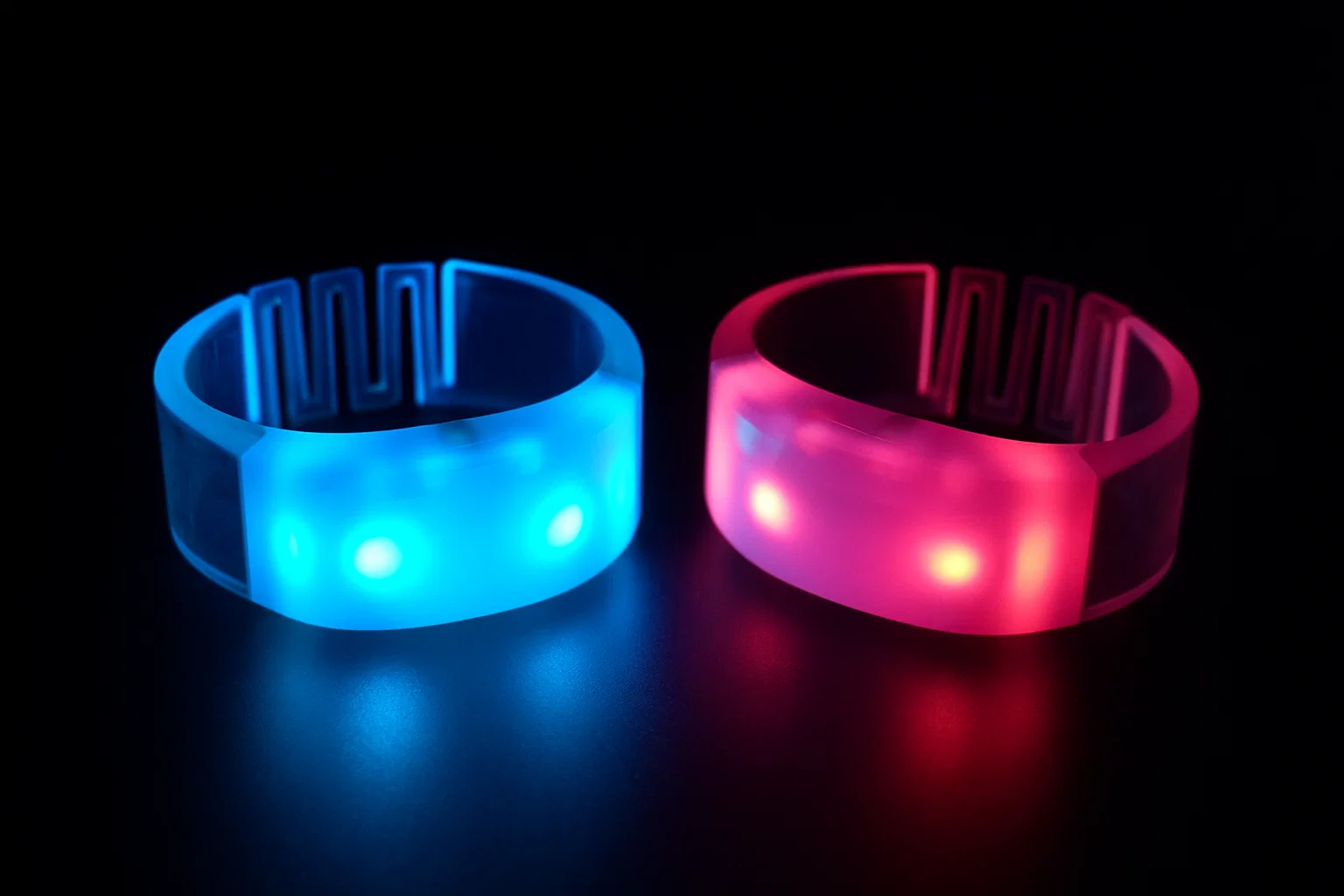 solar powered LED wristbands