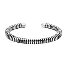 Steel open bracelet example 1