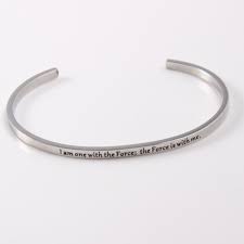 Typographic design bracelet example 2