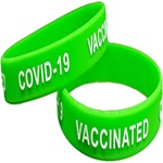 Vaccination proof wristbands