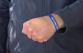 Vaccination proof wristbands example 2