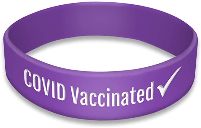 Vaccination proof wristbands example 3